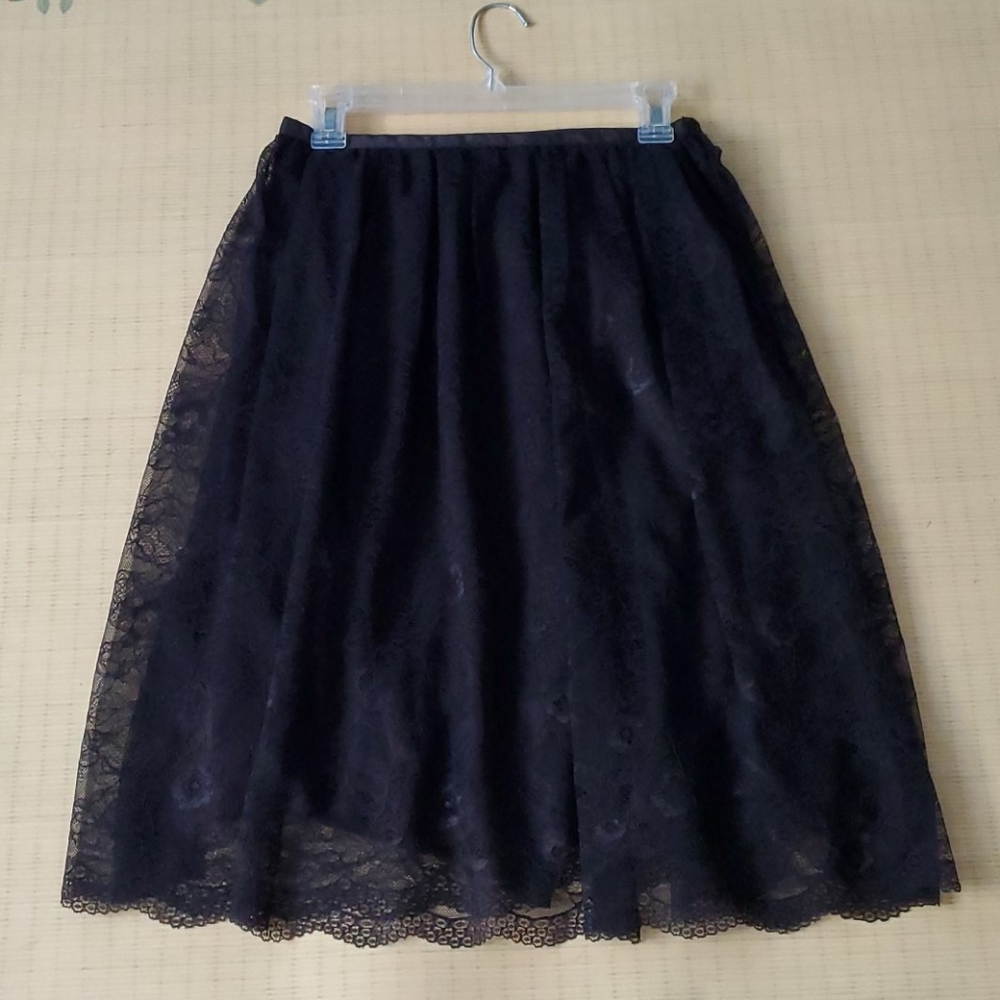 ★Zara Lace Black Skirt NWOT!